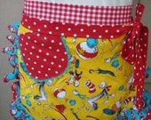 Aprons - Dr. Seuss Aprons - Teacher Gift - The Cat in the Hat Aprons - Dr. Seuss Fabric Apron