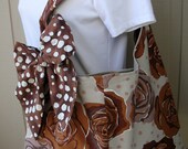 Handbag -  Tote Bag - The Sling Bag - Book Bag - Handmade Canvas Bag - Market Bag - Computer Bag - Decorator Fabric - Library Bag