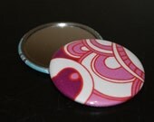 Fabric Covered Pocket Mirror 2.25 inches