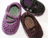 baby Mary Jane Trio (3 crochet patterns)
