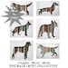 Custom Pet Portait, Dog Walk (Mini) Collection Made to Order, Custom Silhouette, Choose Your Dog Breed