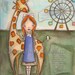 3 Print Set of my Circus Friends Childrens Fok Art Paintings