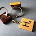 Audrey Hepburn Necklace - Vintage Scrabble Letter - Tile Zipper Pull - Charm Necklace