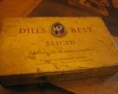 Dill's Best Tobacco yellow tin