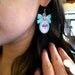 Kitty in Clouds Small Cameo Earrings