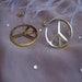 Vintage Peace Sign Earrings