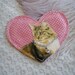 Kitty Heart Badge