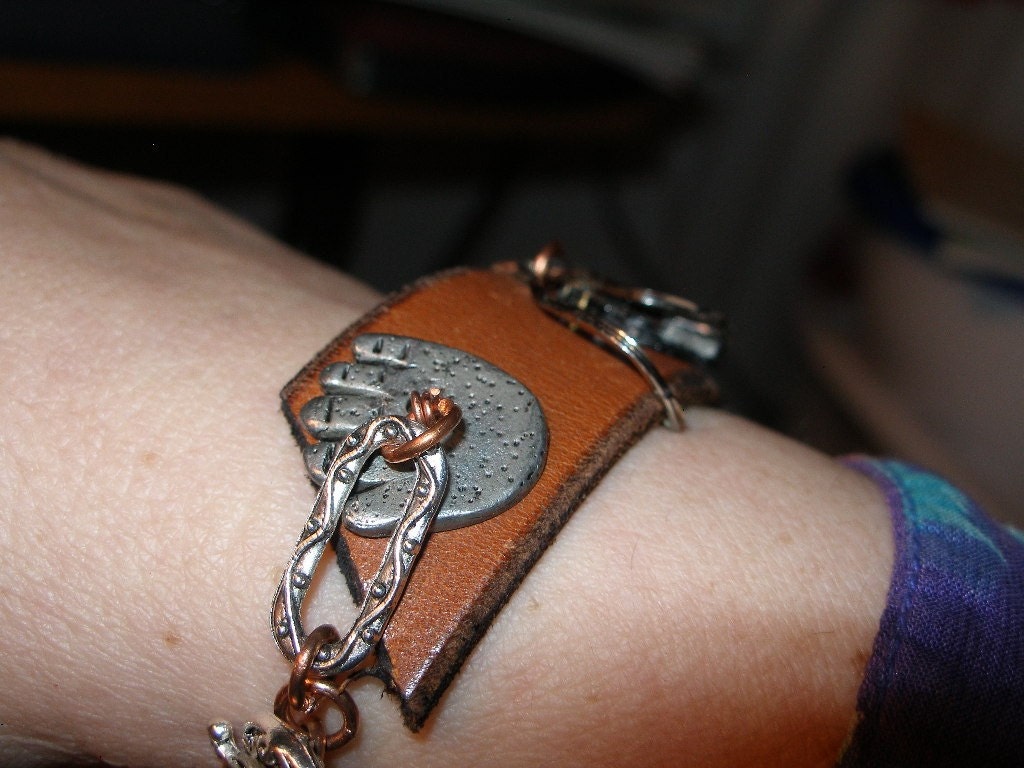 Steam Punk Bracelet Cuff -  leather, lace, watchworks, locket, and more   FunkyAlternativeJewelry  trashionteam  WWWG OlympiaEtsy