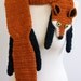 PDF Crochet Pattern for Fox Scarf - DIY Fashion Tutorial