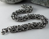 Chainmaille Bracelet - Stainless Steel Byzantine Bracelet