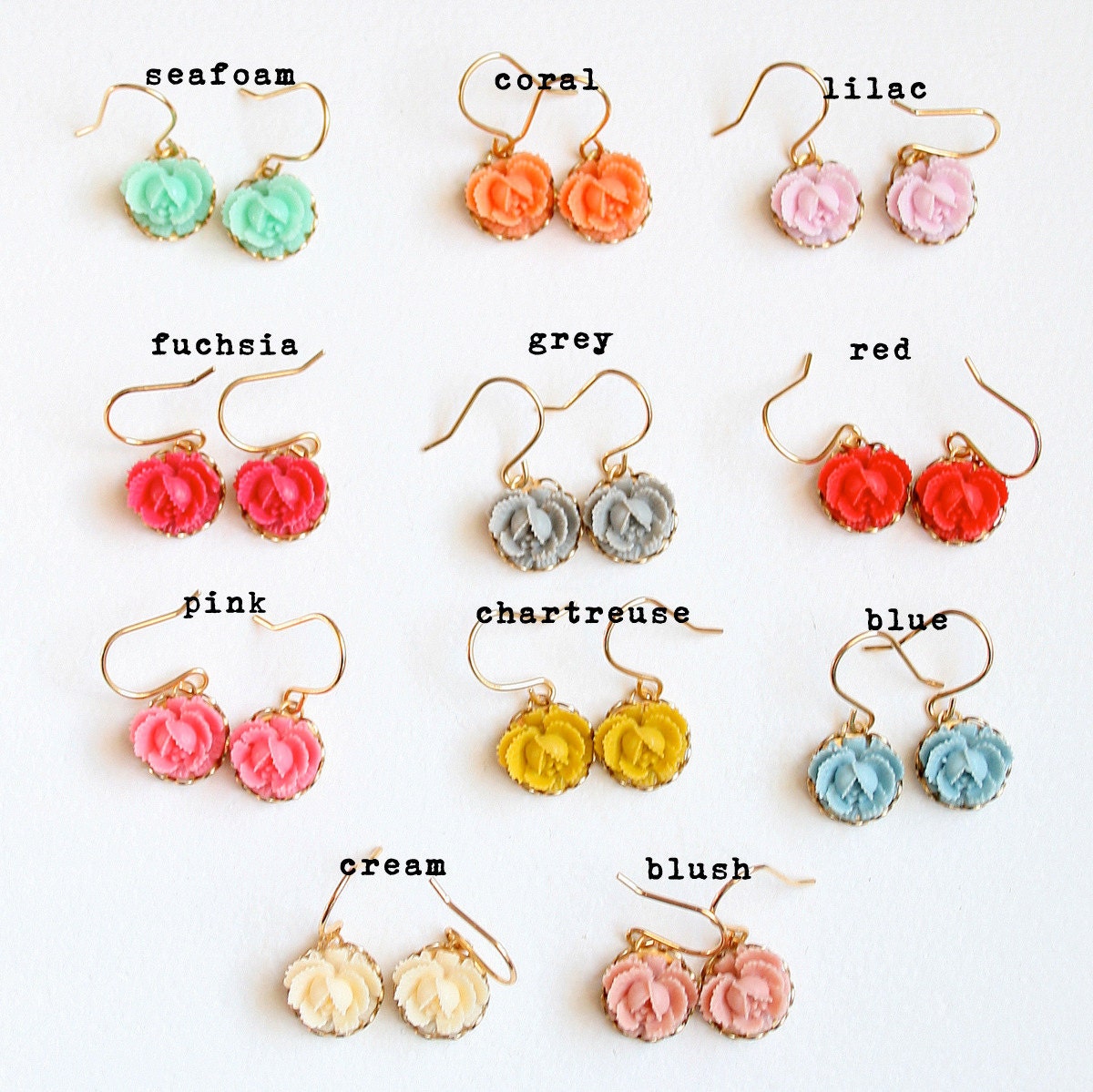 La Petite Rose Dangle Earrings