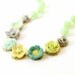 Green Flower Necklace