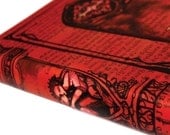 Romeo and Juliet - romantic red blank Journal - Shakespeare Leatherbound Guest Book
