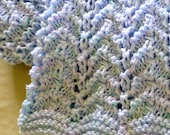 PDF Pattern for Hand Knitted Baby Afghan, Chevron, Size Adjustable.