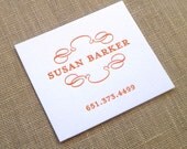 Letterpress Mini Calling Card