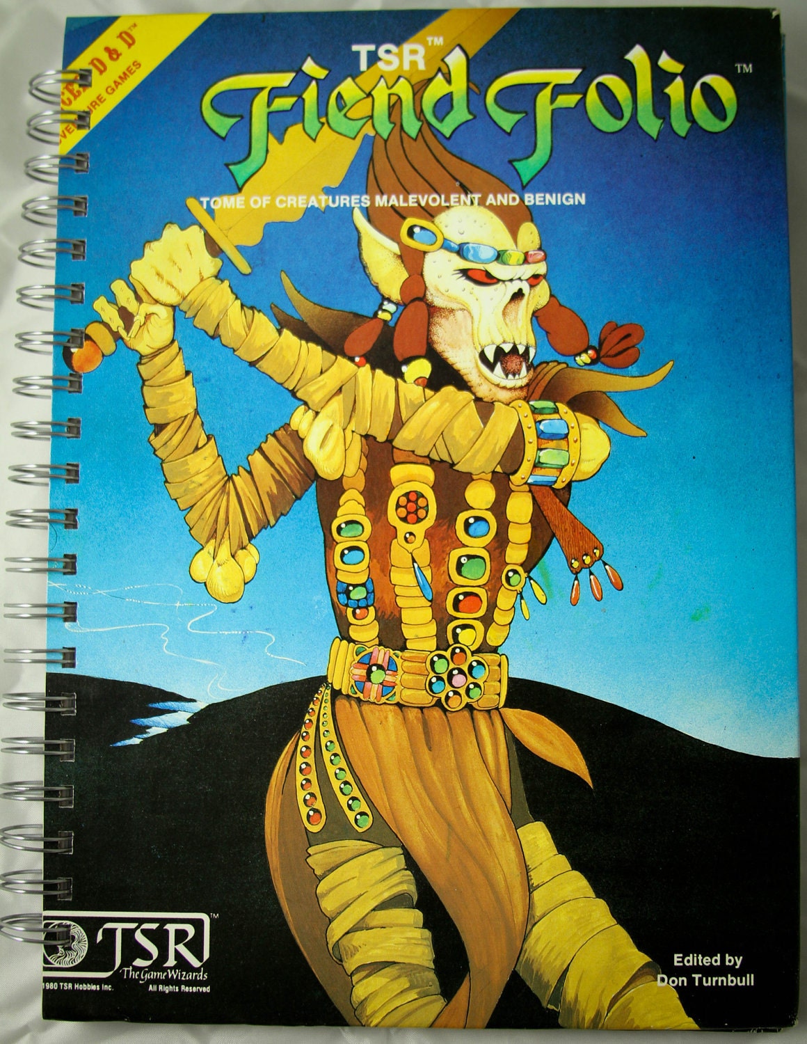 AD&D Fiend Folio Recycled Journal