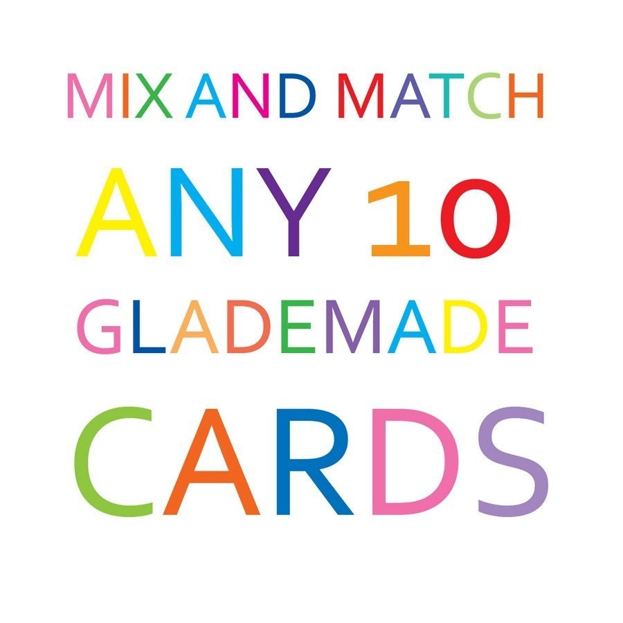 Mix and Match 10 Cards - A Year's Supply