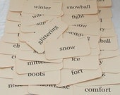 Winter Wonderland flash card tag set