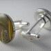 Circuit Cuff Links - Mustard Yellow