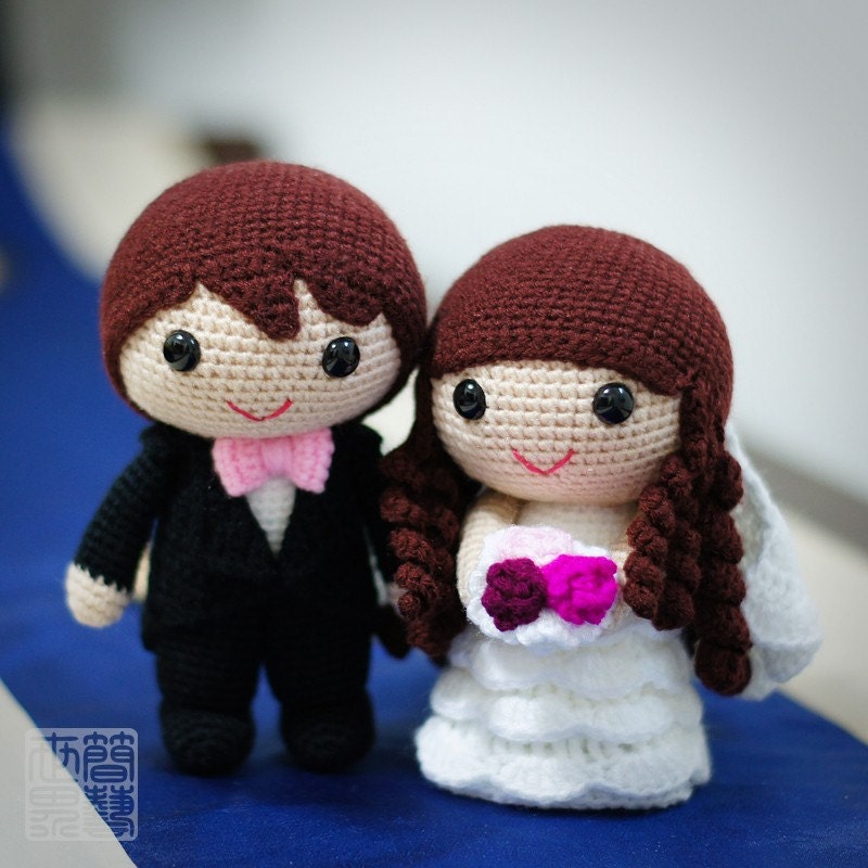 jake & fiona wedding dolls pattern
