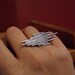 Chrysler Ring - Art Deco Adjustable Band in Sterling Silver