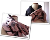 DIY - Fabric and Fleece Infinity Scarf and Neck Warmer 2 sizes Sewing Pattern Tutorial PDF Download