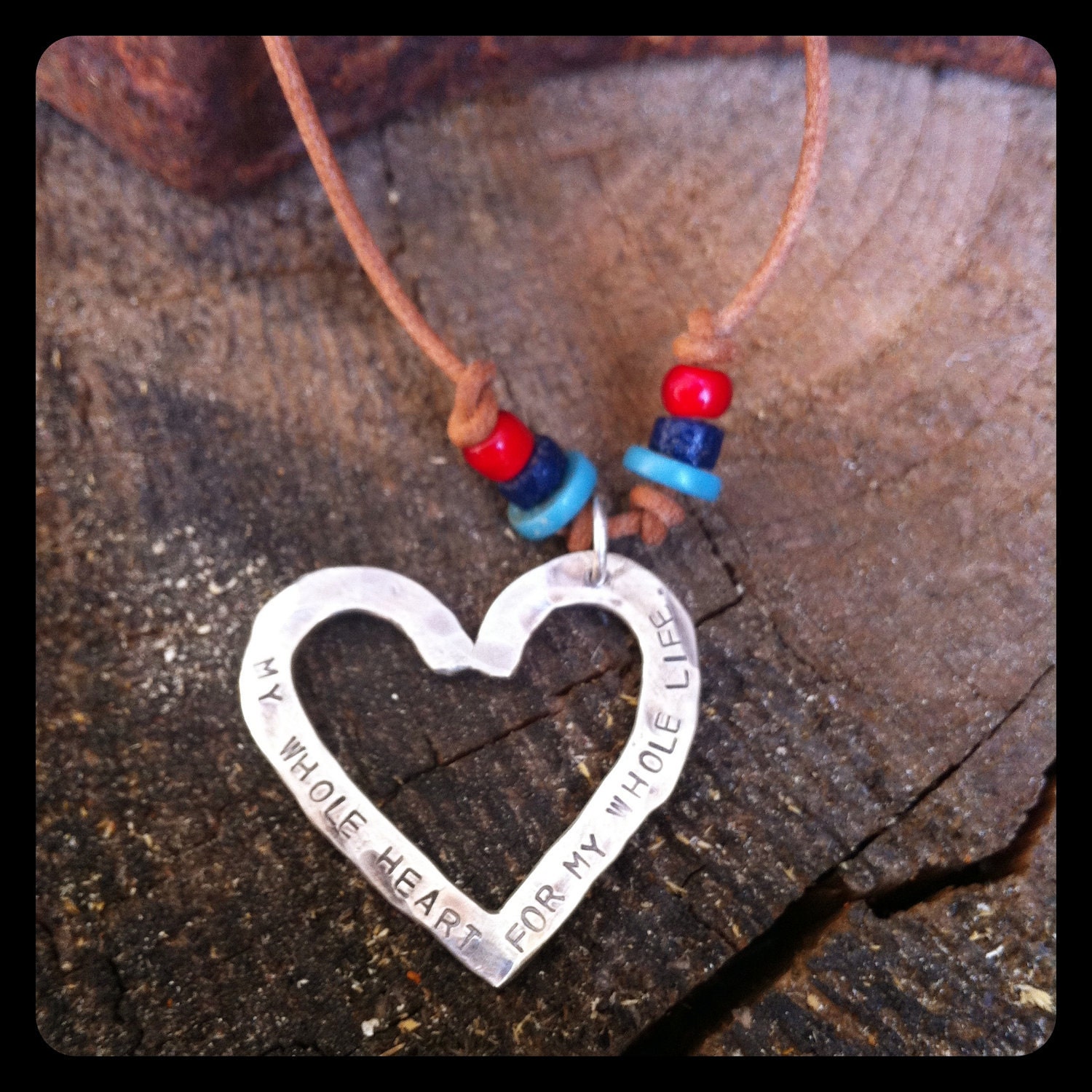 Open heart necklace