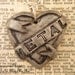 METAL Lover Tattoo Heart Banner Necklace by Ugly Shyla.