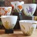 Custom Painted with Any Botanical Design - White Ceramic Noodle Bowl