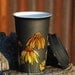 Eco-Friendly Black Ceramic Travel Mug - Limited Edition - Echinacea and Wild Flowers - made to order