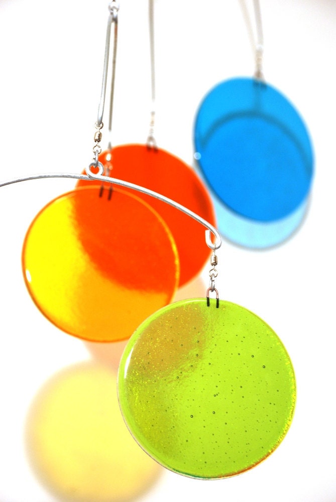 Glass Mobile - 4feet - Primary Colors