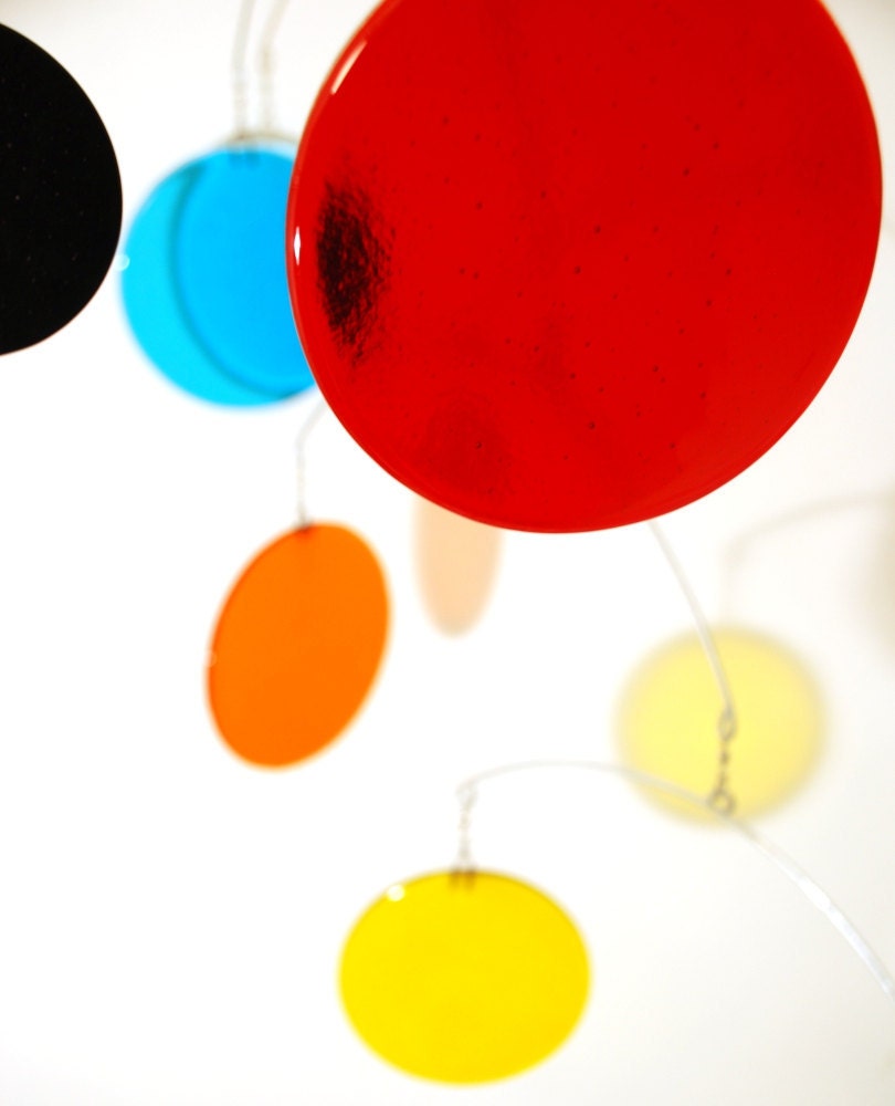 Glass Mobile - 4feet - Primary Colors