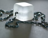 Ice. Cool Modern Minimalist Style Necklace. Giftwrapped.