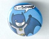 Cute chibi Batman Button