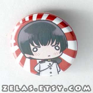 Chibi Anime Button: Hetalia - Japan