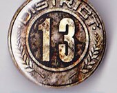 Hunger Games Button- District 13