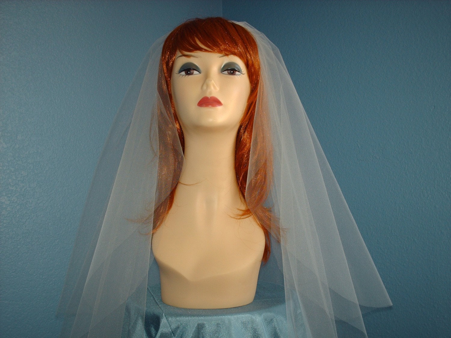 120 Inch Long Cathedral Length Veil with Blusher