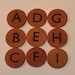 Alphabet Wood Coin Game Upper Case set of 26