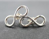 INFINITY stud post earrings