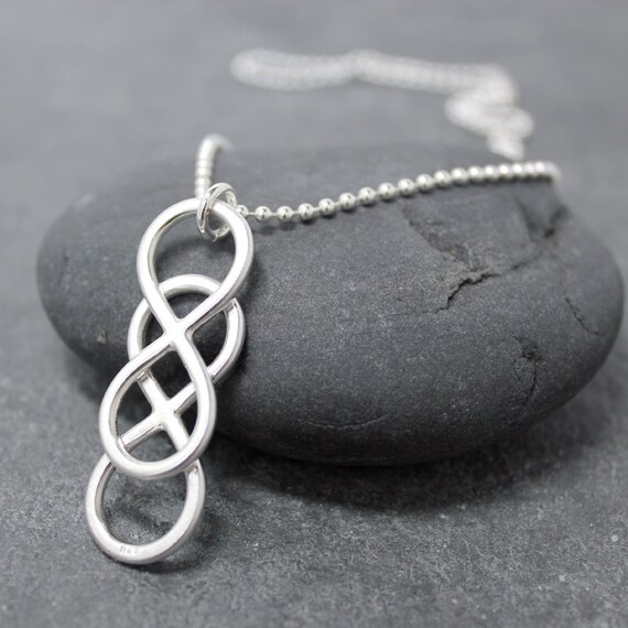 DOUBLE INFINITY Necklace for men