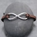 INFINITY LEATHER BRACELET, for men, boys