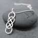 DOUBLE INFINITY Necklace for men