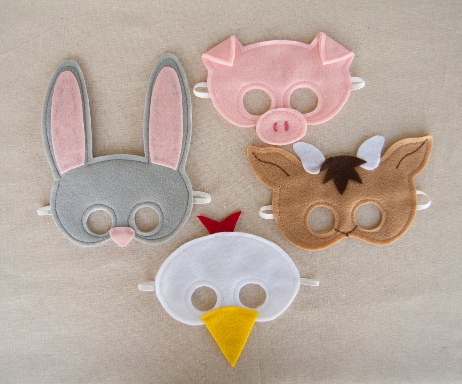 Farm Animal Mask Set