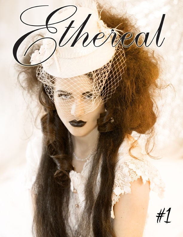 Hat - Stunning Ivory Wool Mini Top Hat Madhatter
