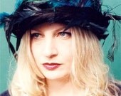 Hat - Feather Covered Wool Derby