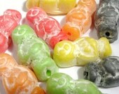 Pack of 10 Jelly Baby Beads
