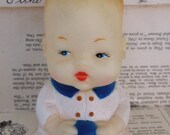 VINTAGE rubber BABY with Ball