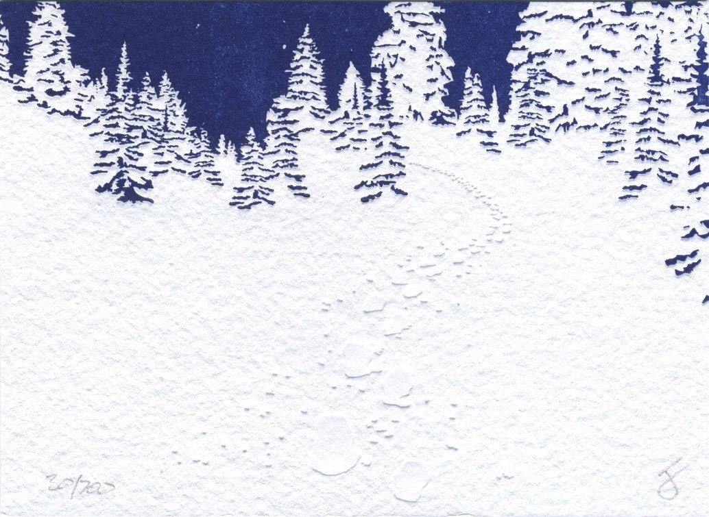Evergreens: Limited Edition Print (from the Snow Is In The Air collection)