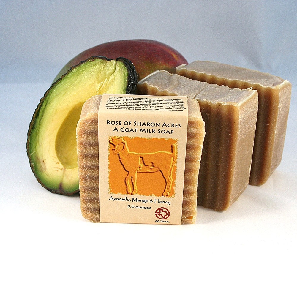 Avacado, Mango and Honey Goat Milk Soap