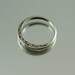 UNDER A SPELL Wedding Band 14k gold and White Sapphires